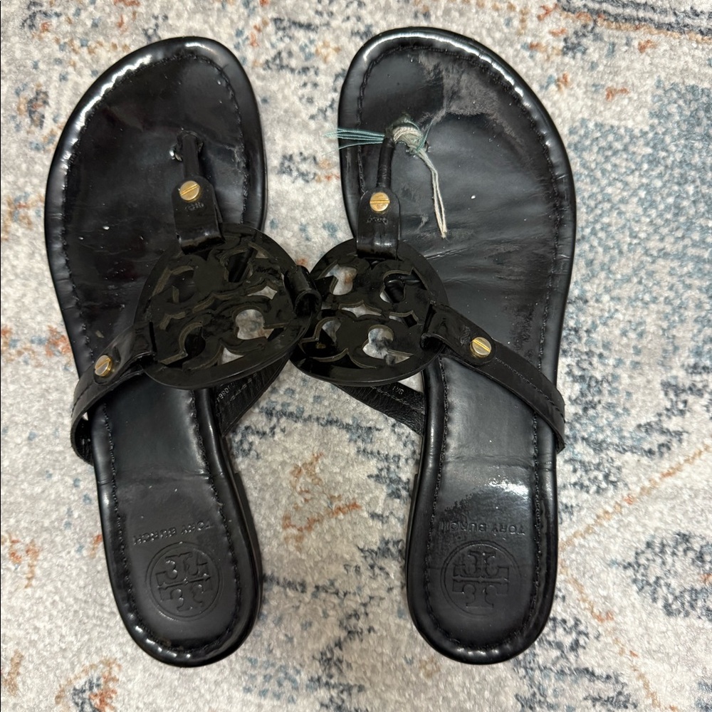 Black Tory Burch Miller sandals- size 8